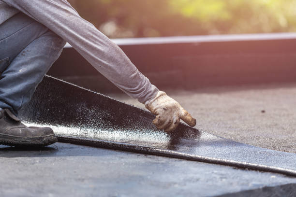Professional Basement Waterproofing technician working in Rockville, IN